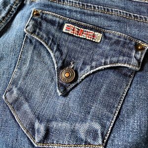 Hudson Jeans, medium wash, boot cut, wide leg, late 90s vintage, size 27